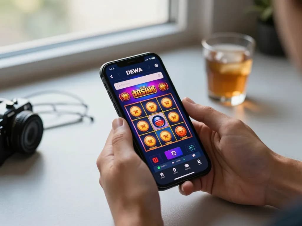 Engaging scene of players using the UG DEWA casino app for thrilling mobile gaming experiences.