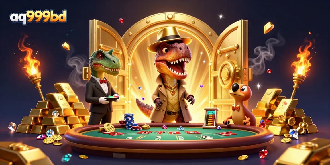 Experience thrilling gaming at aq999bd with a velociraptor card counter, exclusive bonuses, and a vibrant casino atmosphere.