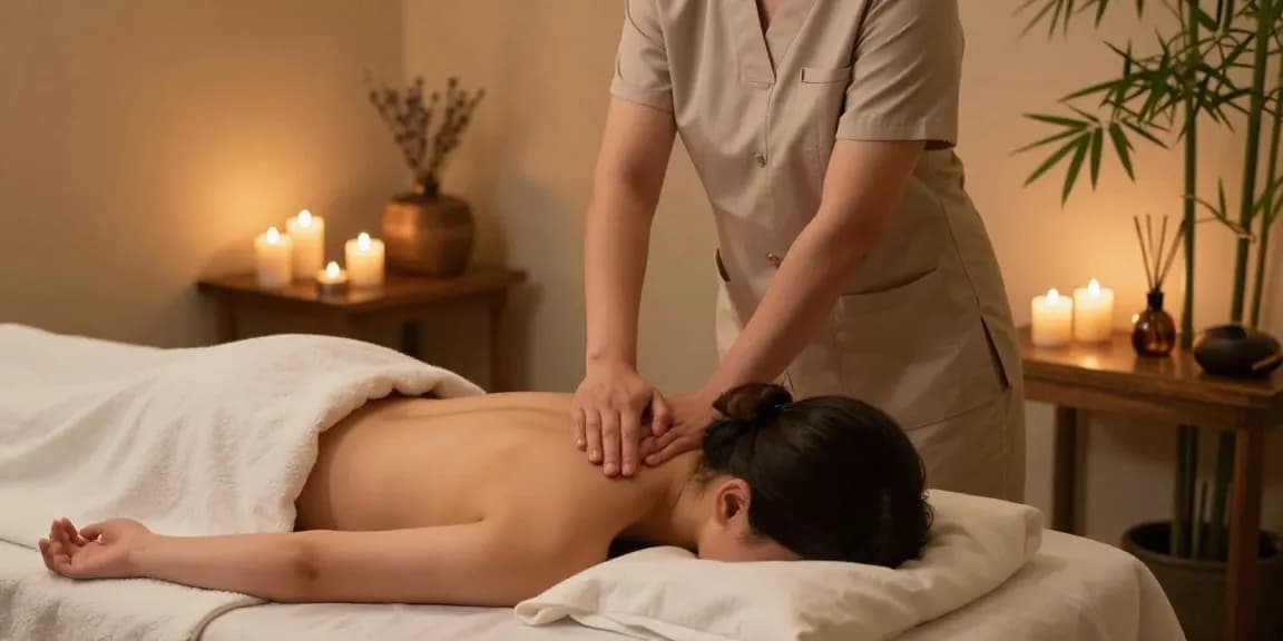 Experience 고양출장마사지 in a tranquil wellness center with soothing ambiance and skilled therapist.