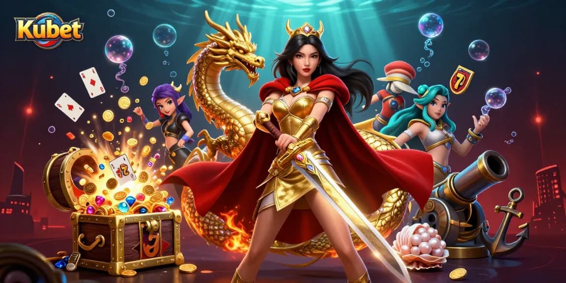 Kubet offers an immersive gaming experience with vibrant underwater treasures and stunning visuals.