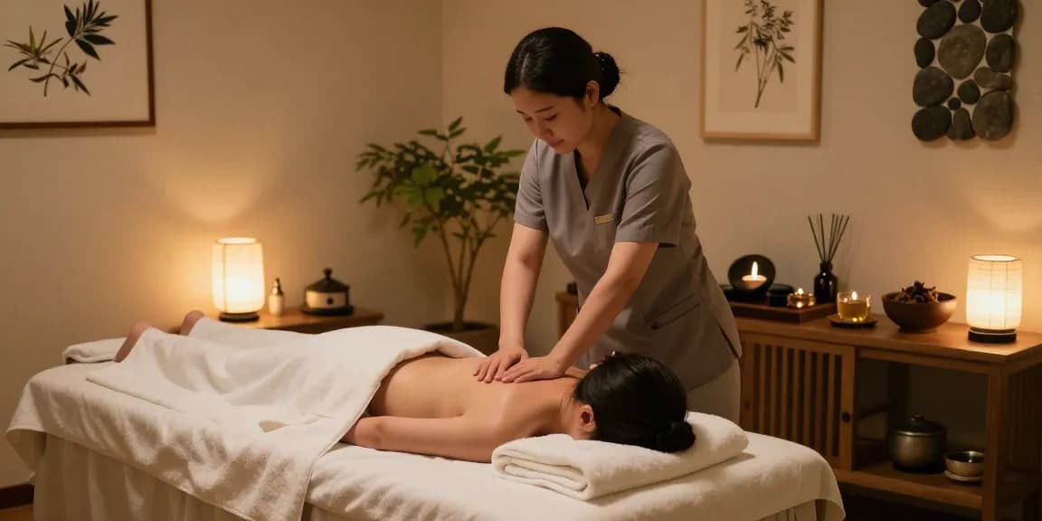 Experience 영등포출장안마 with serene Korean massage therapy in a calming spa setting, promoting relaxation and wellness.