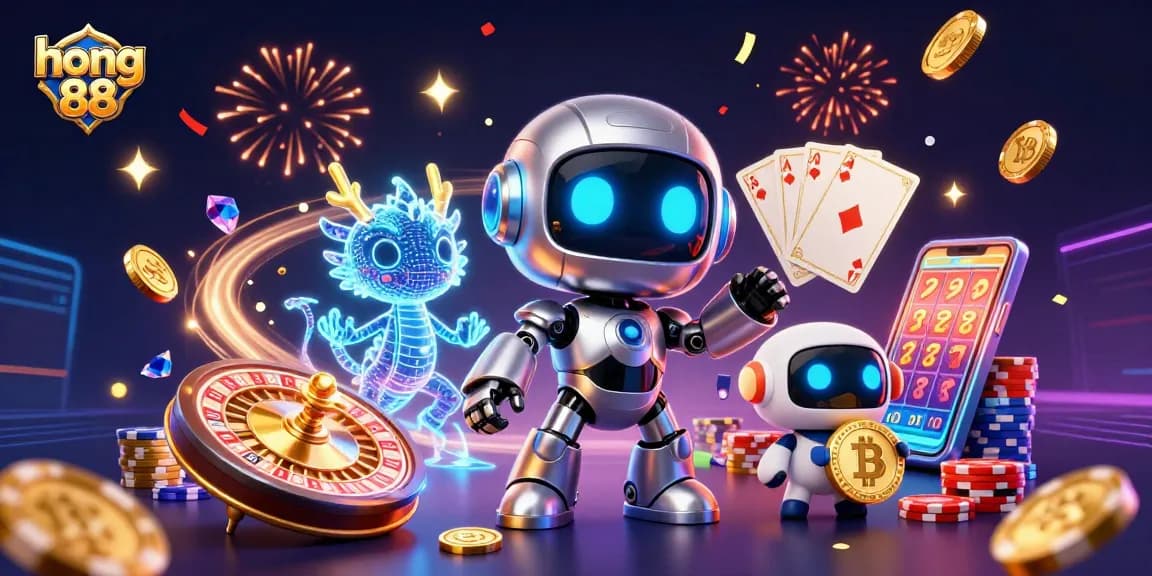 Experience thrilling gaming at hong 88 with vibrant characters and casino elements, showcasing excitement.