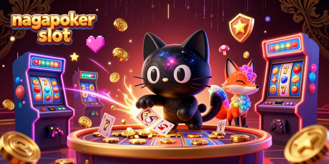 Experience the thrill of nagapoker slot with enticing jackpots and vibrant characters at a cosmic casino.
