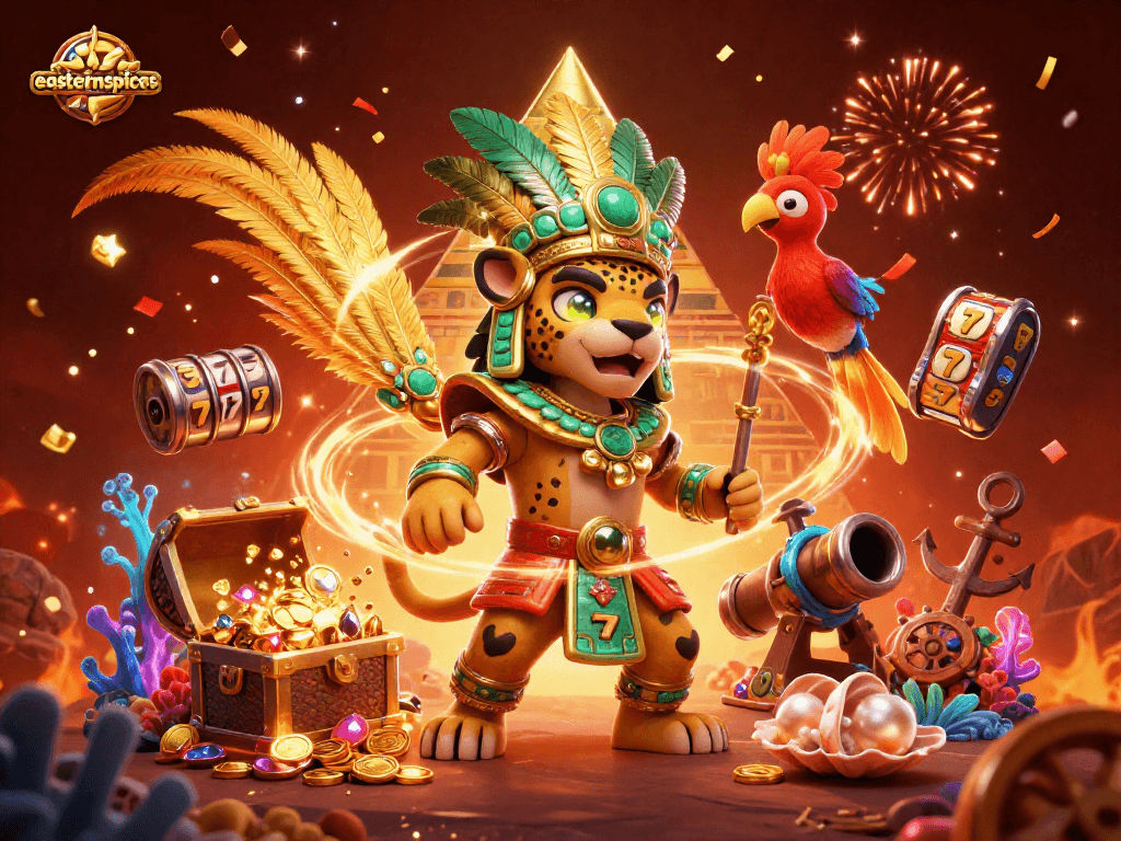 Engage in thrilling slots with easternspices while unlocking vibrant treasures in a mythical casino adventure.