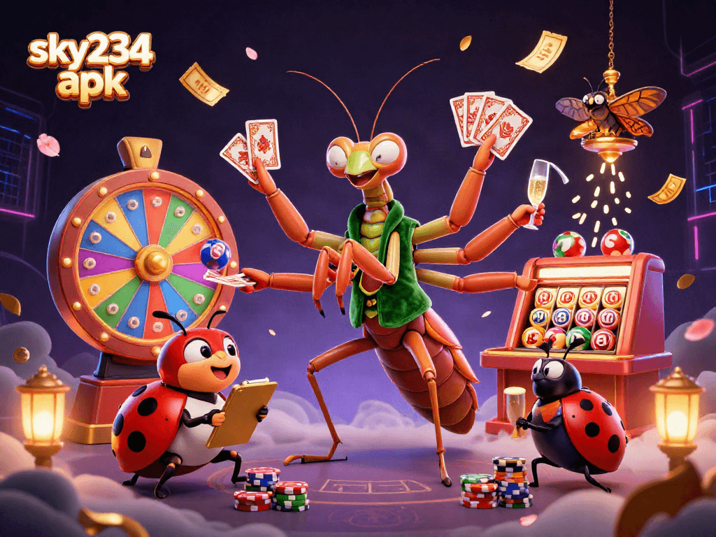 Win big with sky234 apk while enjoying a vibrant casino scene filled with lottery excitement.