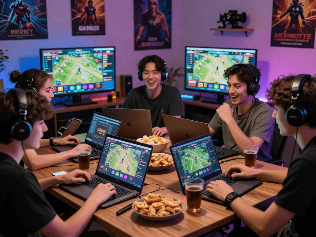 Players immersed in thrilling online betting experience with 먹튀스팟 guiding their choices.