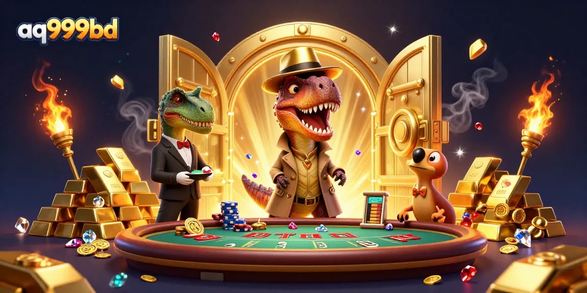 Experience thrilling gaming at aq999bd with a velociraptor card counter, exclusive bonuses, and a vibrant casino atmosphere.