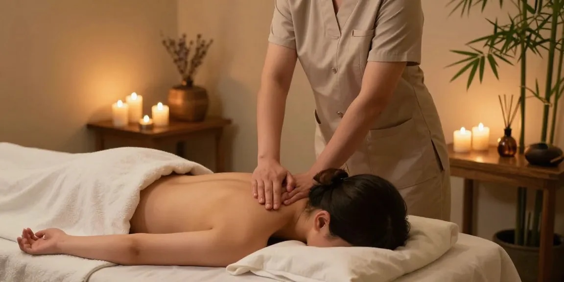 Experience 고양출장마사지 in a tranquil wellness center with soothing ambiance and skilled therapist.