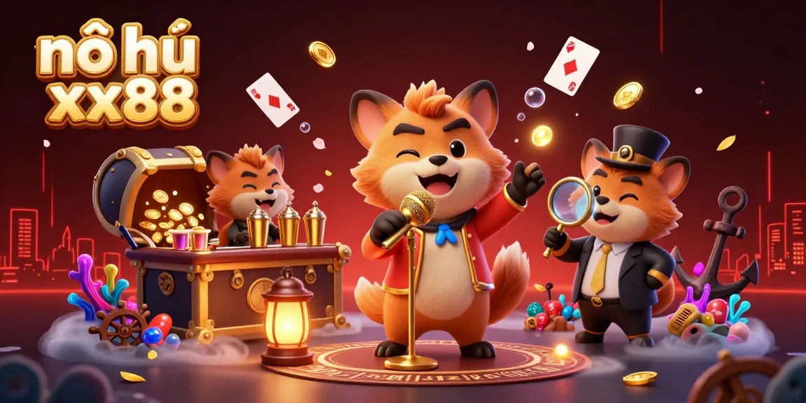 Experience nổ hũ xx88 at a vibrant comedy casino club with hyenas delivering laughs and jackpots.