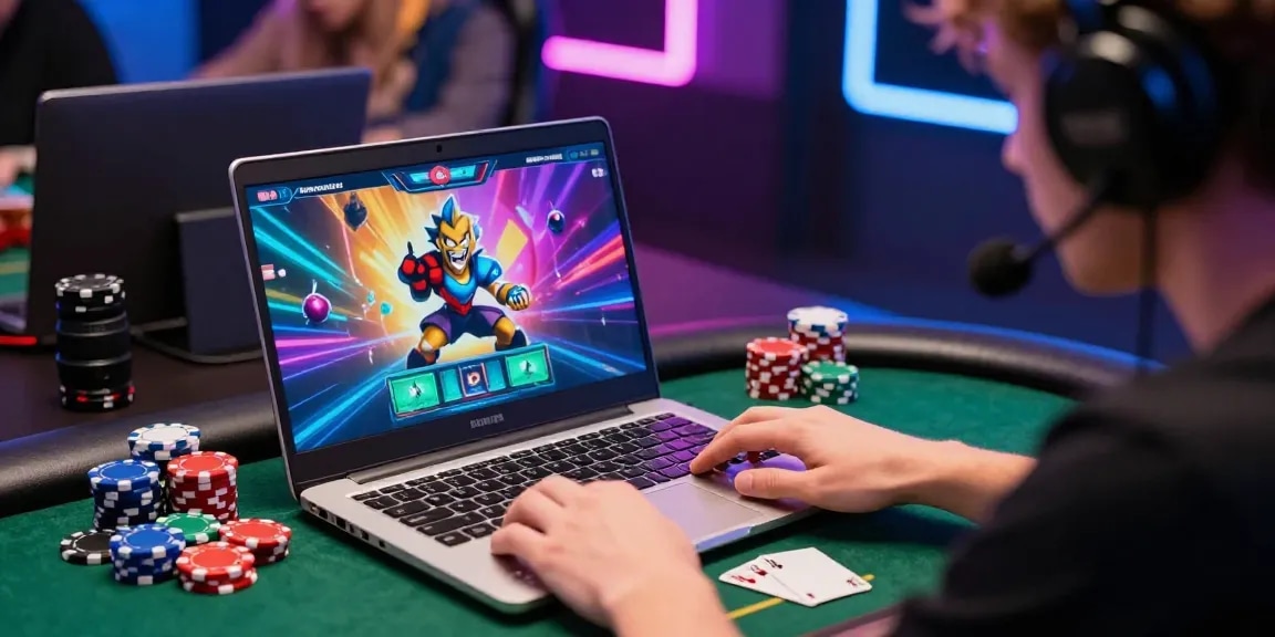 Dewapoker gaming engagement with vibrant graphics and strategic gameplay atmosphere.