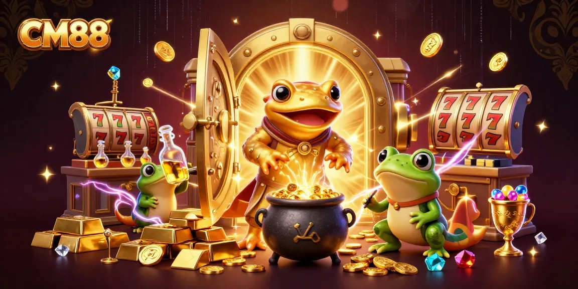 Experience winning moments with CM88 as the golden salamander alchemist crafts fortune.