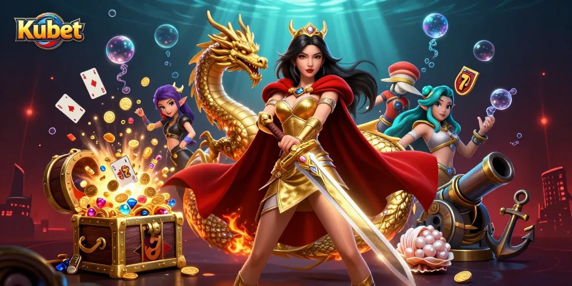Kubet offers an immersive gaming experience with vibrant underwater treasures and stunning visuals.