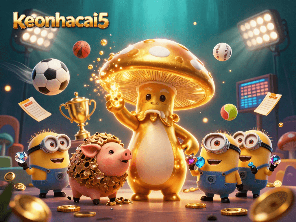 Bet on keonhacai5 and join the golden mushroom wizard and sports magic!