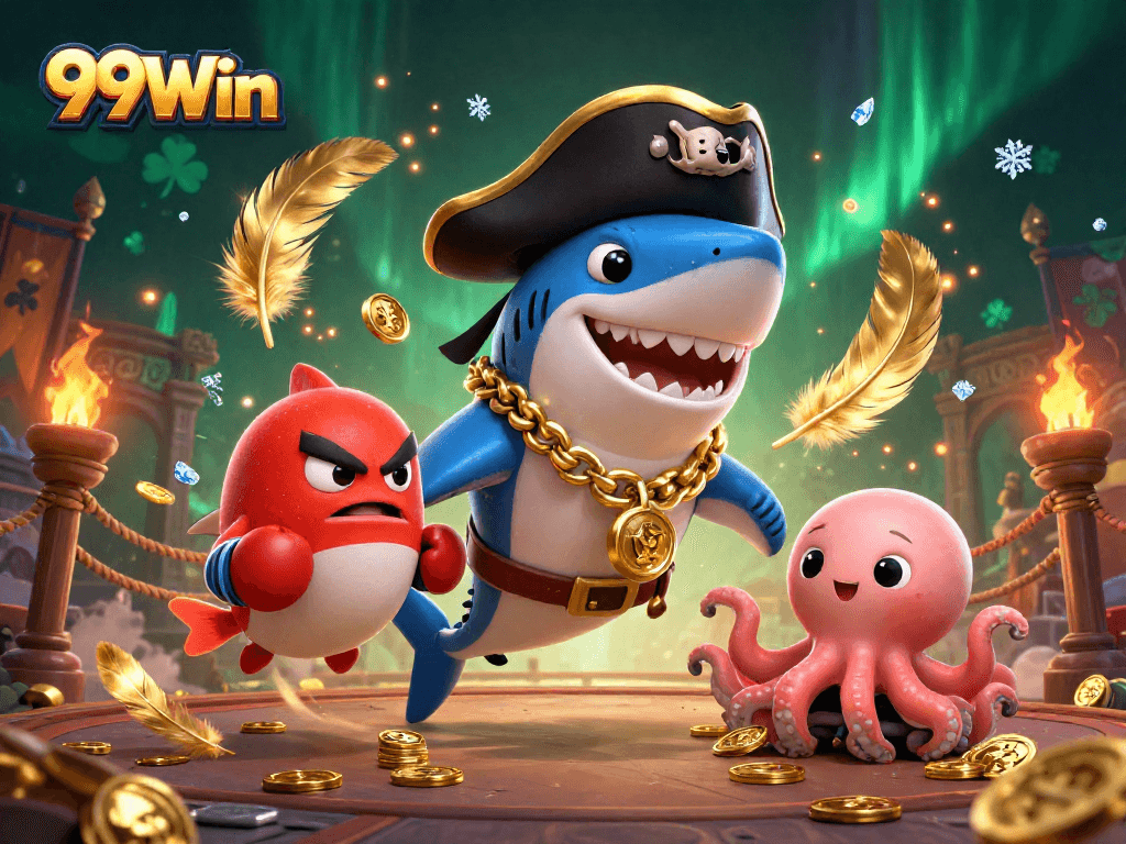 Experience exhilarating wins at 99Win with vibrant characters in a dynamic online gaming scene.