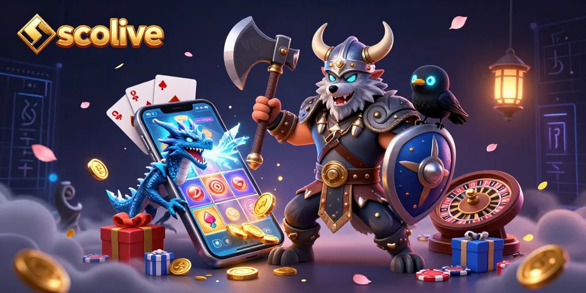 Socolive offers exciting slot gaming with detailed characters and dynamic elements in a vibrant 3D illustration.