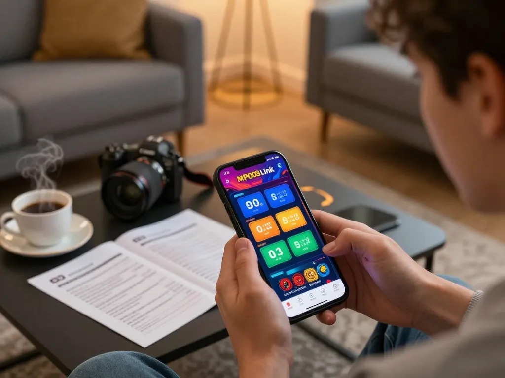 Experience the excitement of online gaming with MPO08 Link app showcasing vibrant betting options