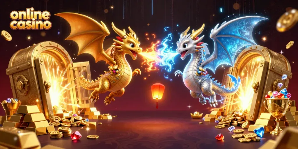 Gioca nei migliori online casino con draghi 3D in un’atmosfera scintillante e ricca di dettagli.