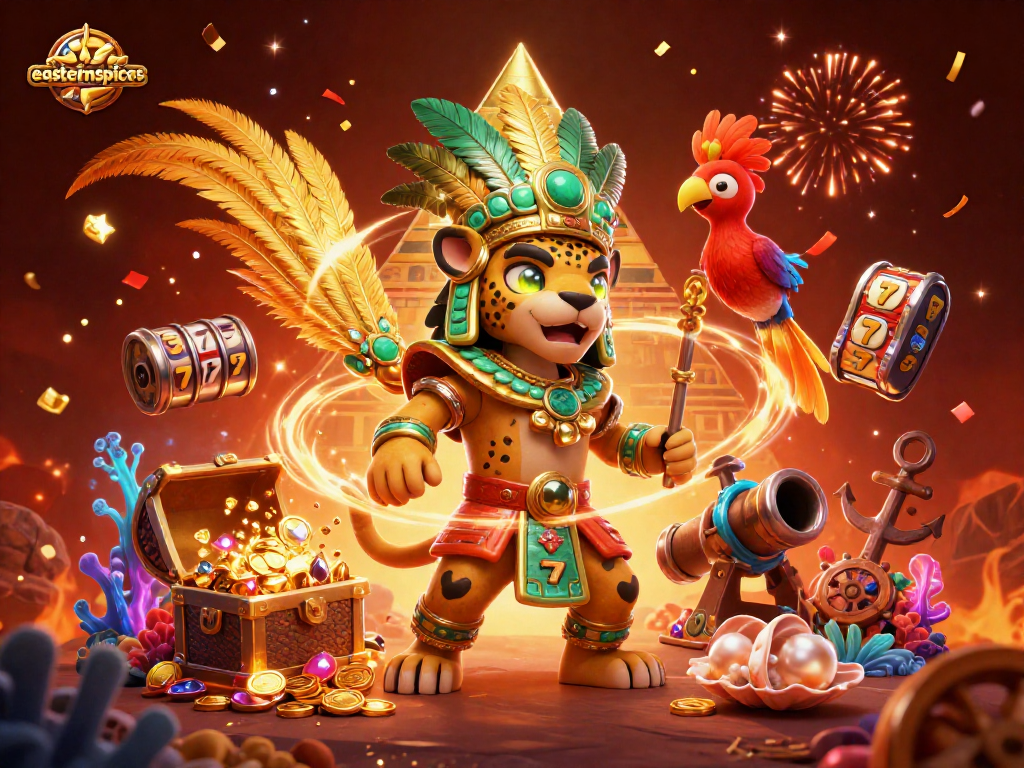 Engage in thrilling slots with easternspices while unlocking vibrant treasures in a mythical casino adventure.