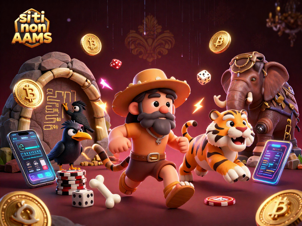 Gioca su siti non AAMS con un'atmo di casinò preistorico, tra teschi e monete crypto.