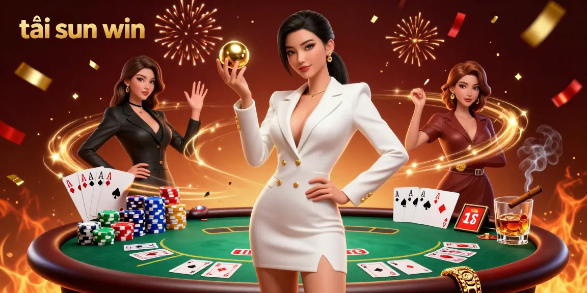 Play and win big with tải sun win at a luxurious casino illustrated with vibrant elements.