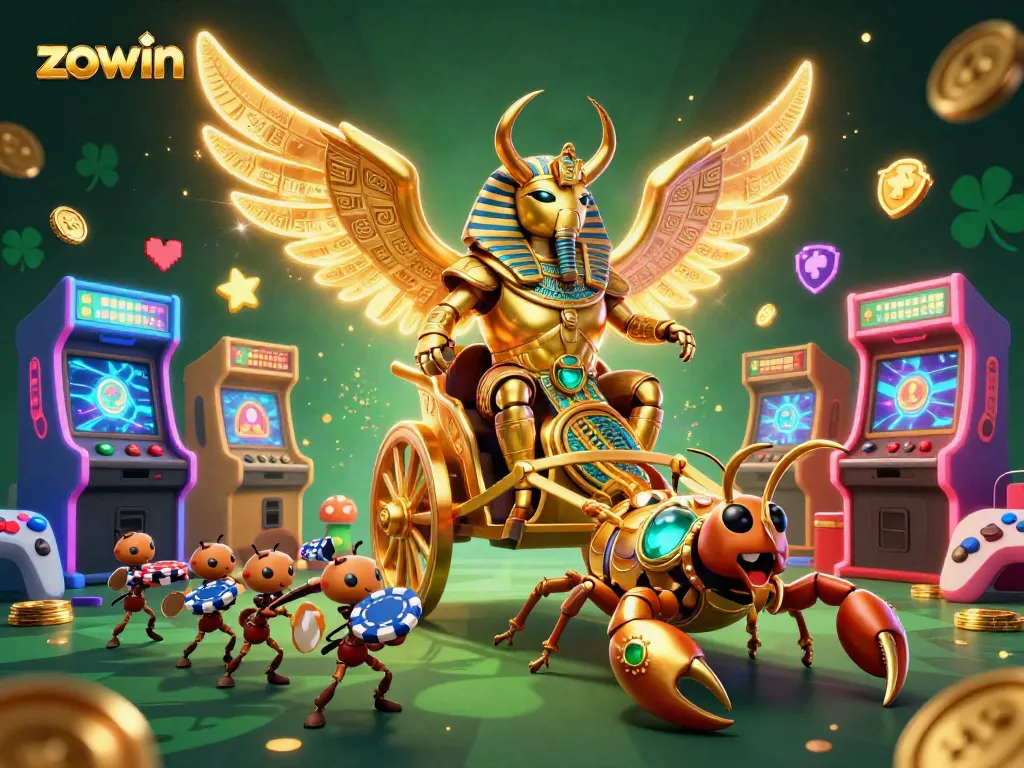 Experience the thrill of Zowin with vibrant casino characters and exciting gaming elements.