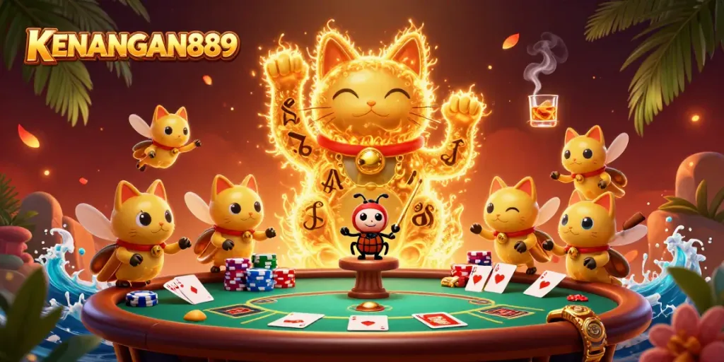 Experience thrilling moments with KENANGAN889's dynamic casino symbols brought to life.