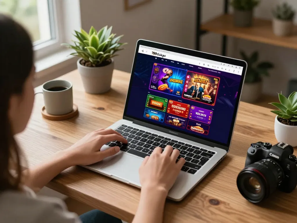 Engaging with the 789clubgo platform while enjoying a home gaming session with personalized elements