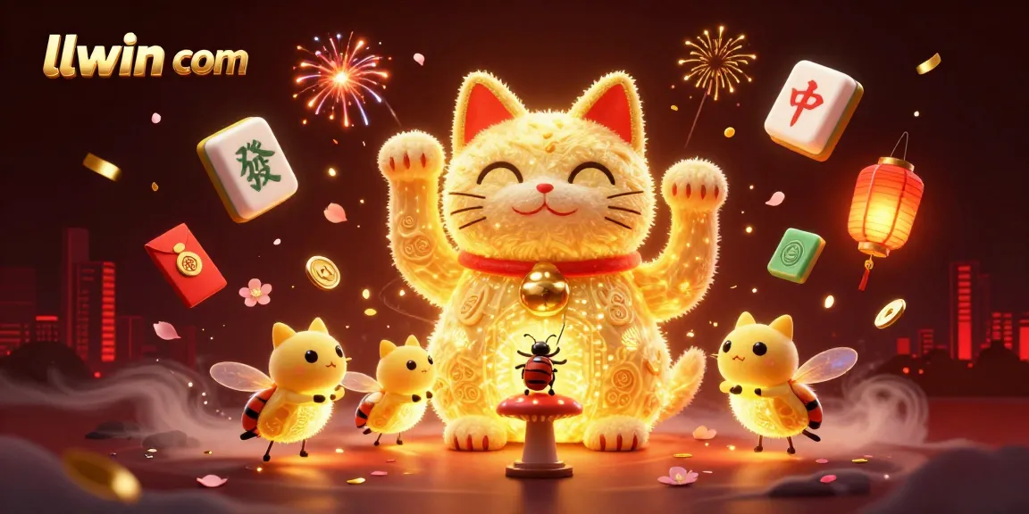 Experience thrilling gameplay with llwin com's vibrant casino atmosphere filled with lucky cats and festive symbols.