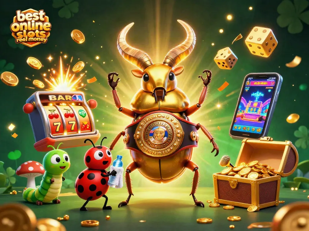 Experience the excitement of the best online slots real money with animated characters, vibrant colors, and jackpot celebrations.