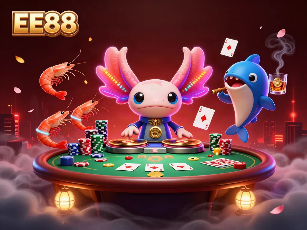 Spin the winning spins with EE88 at a vibrant underwater casino fiesta.