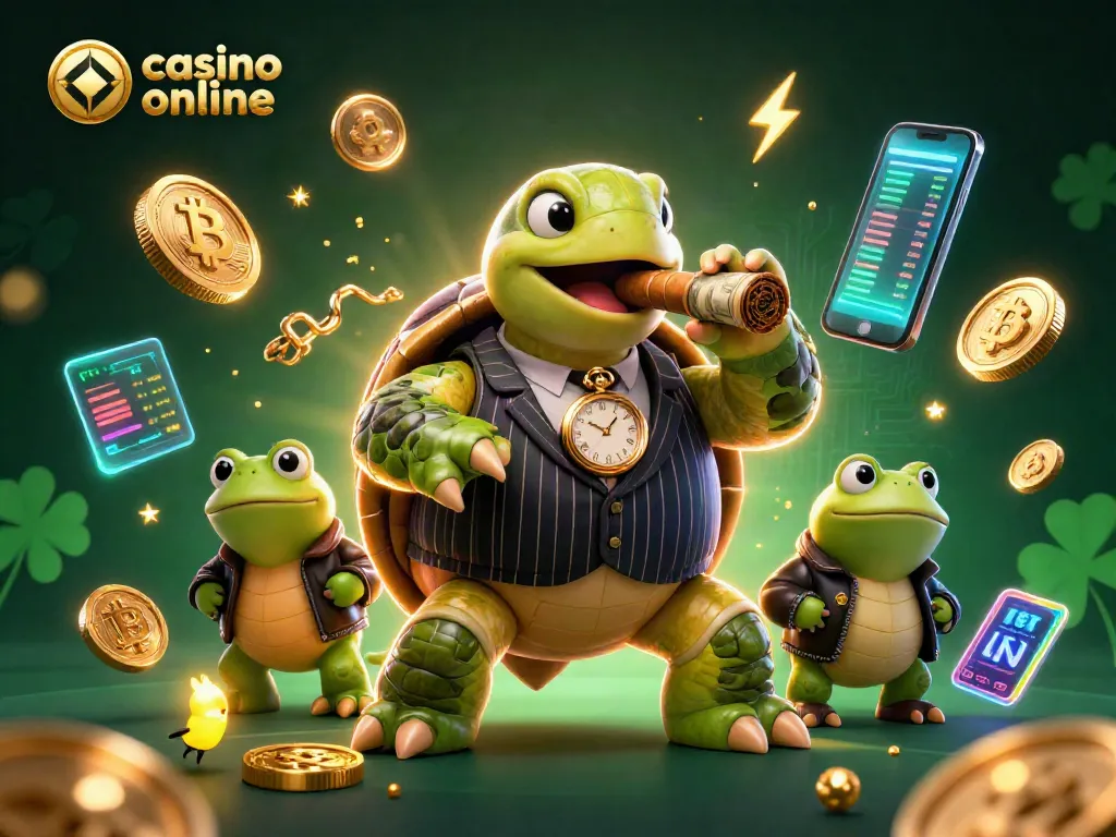 Descubre el mundo del casino online con una emocionante ilustración 3D repleta de detalles vibrantes.