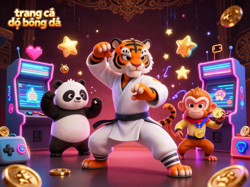 Trang cá đọ bóng đá với hình ảnh huyền ảo của sư phụ hổ và những nhân vật dễ thương.