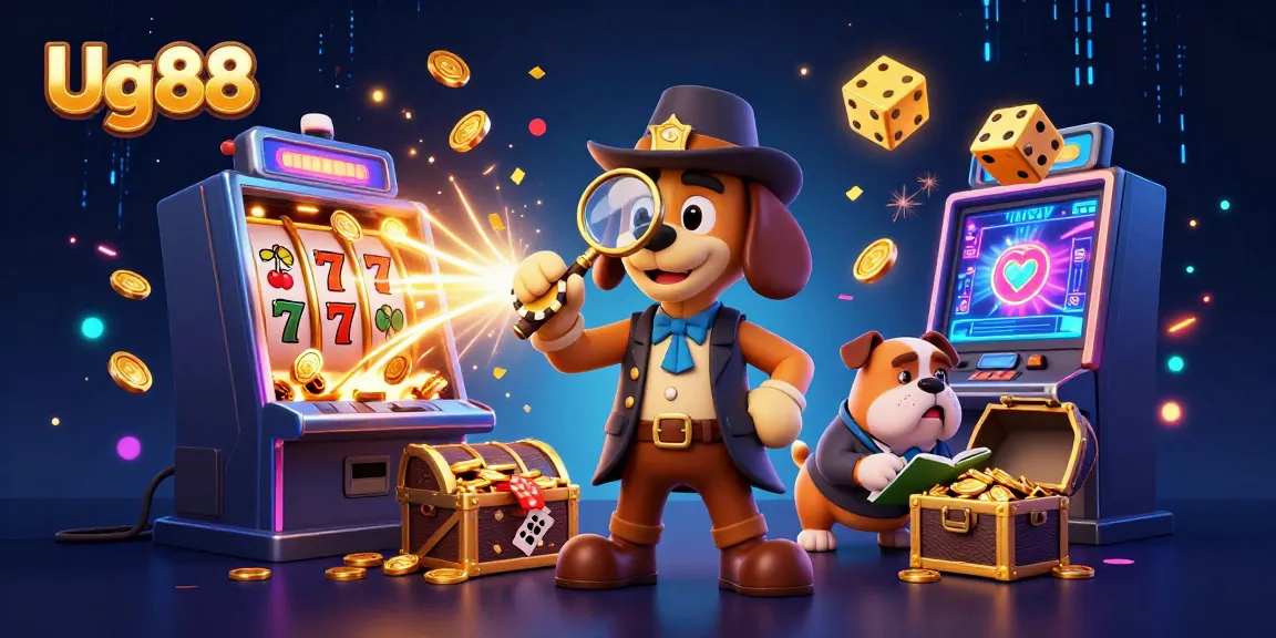 Engage in exciting casino gameplay with Ug88 featuring colorful slot machines and entertaining characters.
