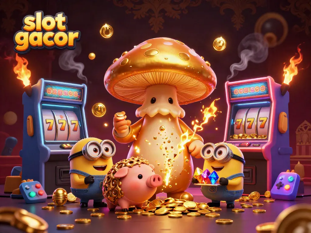 Experience excitement with slot gacor as a golden mushroom wizard conjures winnings!