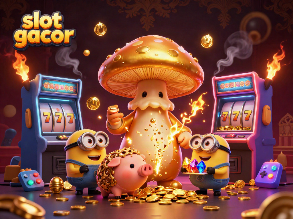 Experience excitement with slot gacor as a golden mushroom wizard conjures winnings!