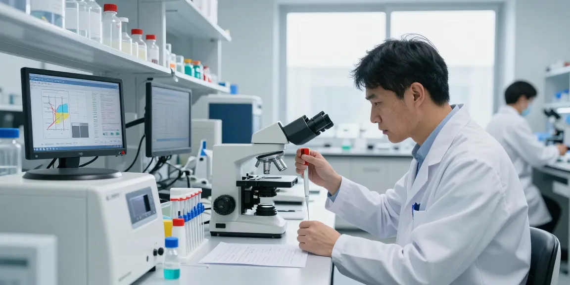 Retatrutide Canada researchers analyzing samples in a modern lab.