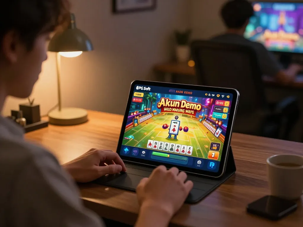Engage with Akun Demo while enjoying PG Soft Wild Mahjong Ways in a cozy online gaming setup.