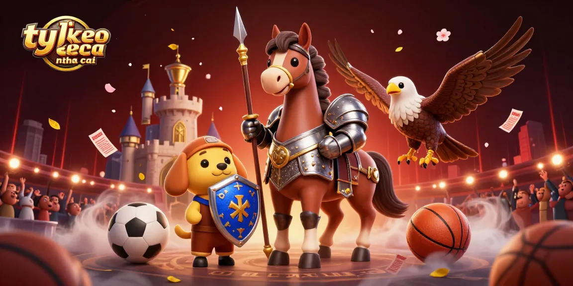 Experience thrilling ty le keo nha cai betting action with sports and vibrant casino graphics.