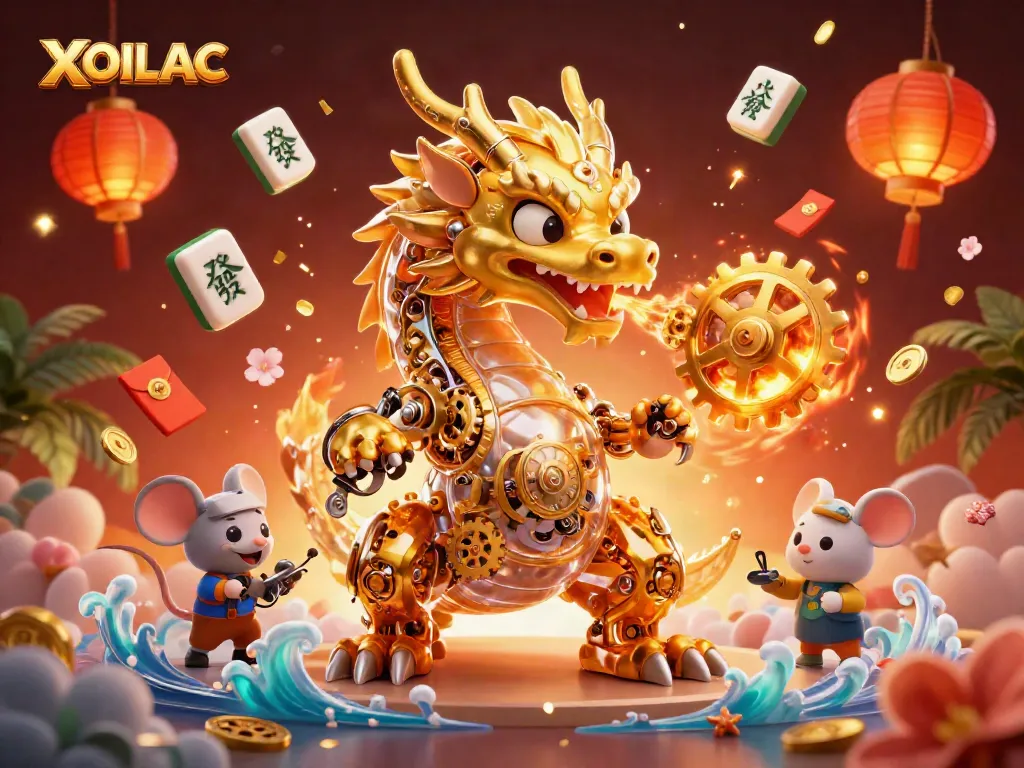 Experience thrilling action with XOILAC, where a golden dragon and mouse engineer bring excitement to the gaming world.