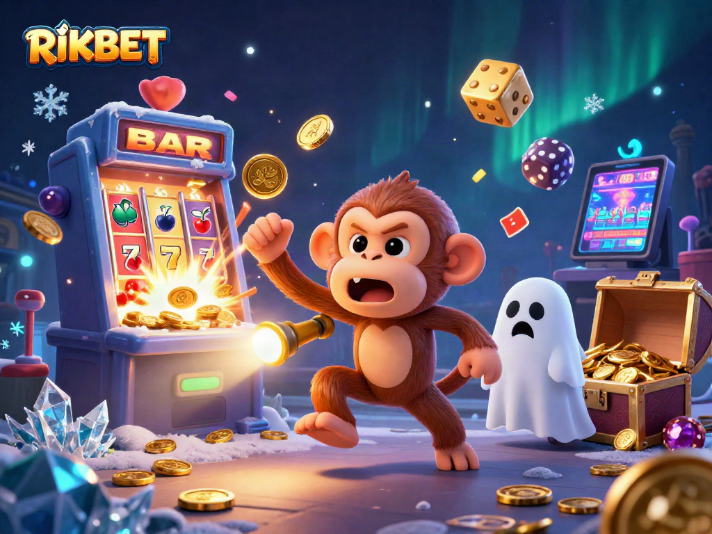 Engage with RIKBET at an exciting casino featuring lively characters and dynamic game elements.