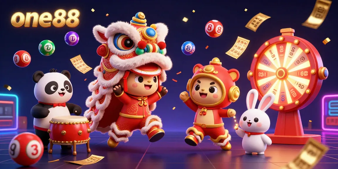 Engage with the festive one88 casino atmosphere, featuring vibrant characters and interactive game elements.