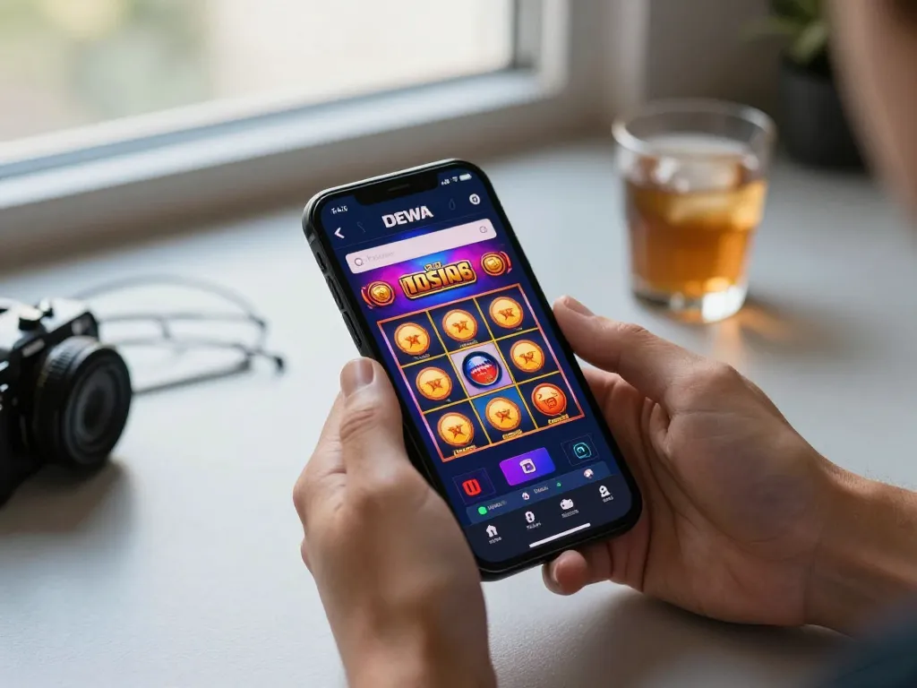 Engaging scene of players using the UG DEWA casino app for thrilling mobile gaming experiences.