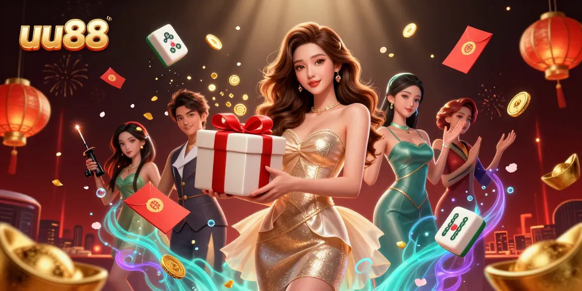 Play exciting games at uu88 while enjoying festive surroundings and thrilling visuals inside a vibrant casino.