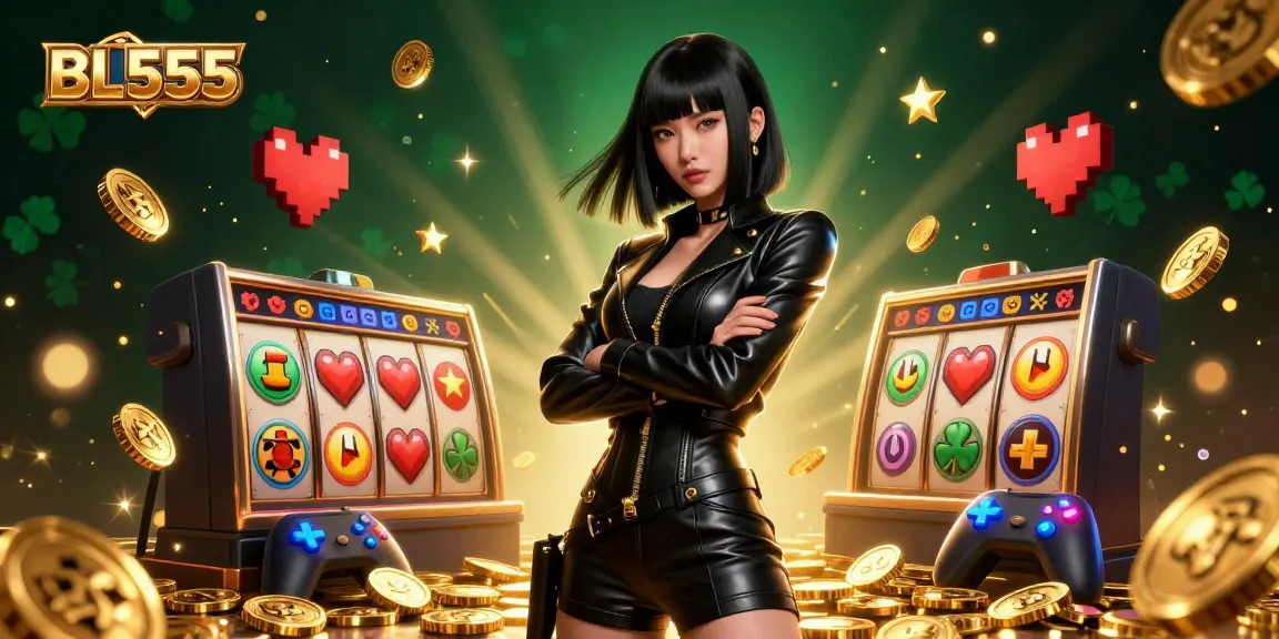 Experience thrilling gameplay at BL555 with vibrant slot reels and jackpot excitement.