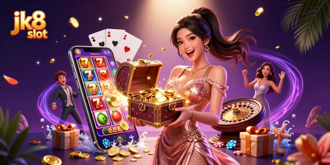 Win big with jk8 slot in an electrifying casino environment filled with treasures and excitement.