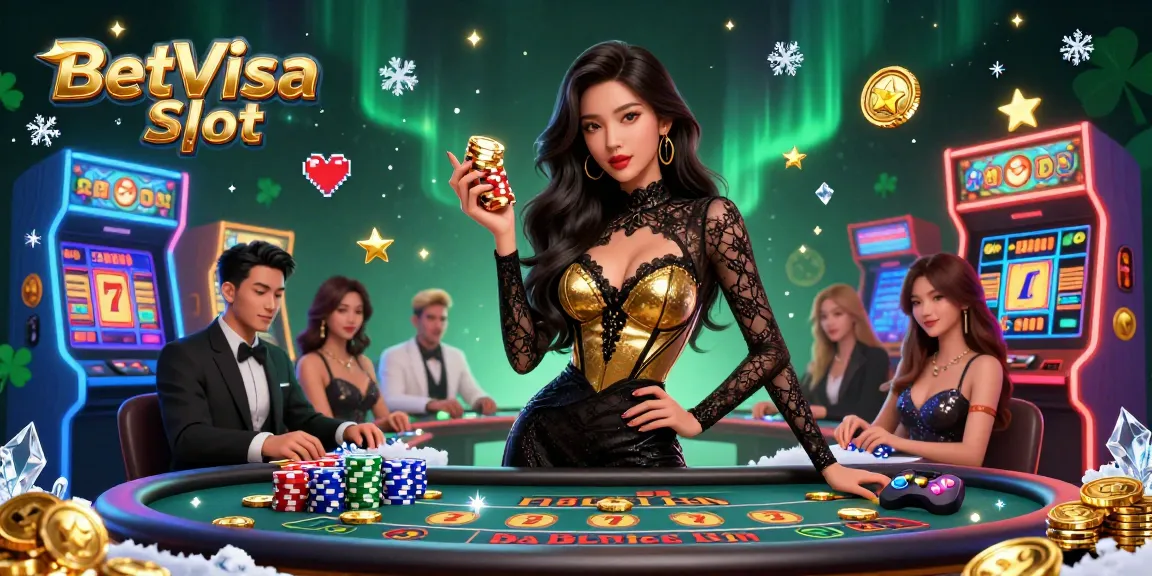 Win big on BetVisa Slot with captivating gameplay from a luxurious virtual casino scene.