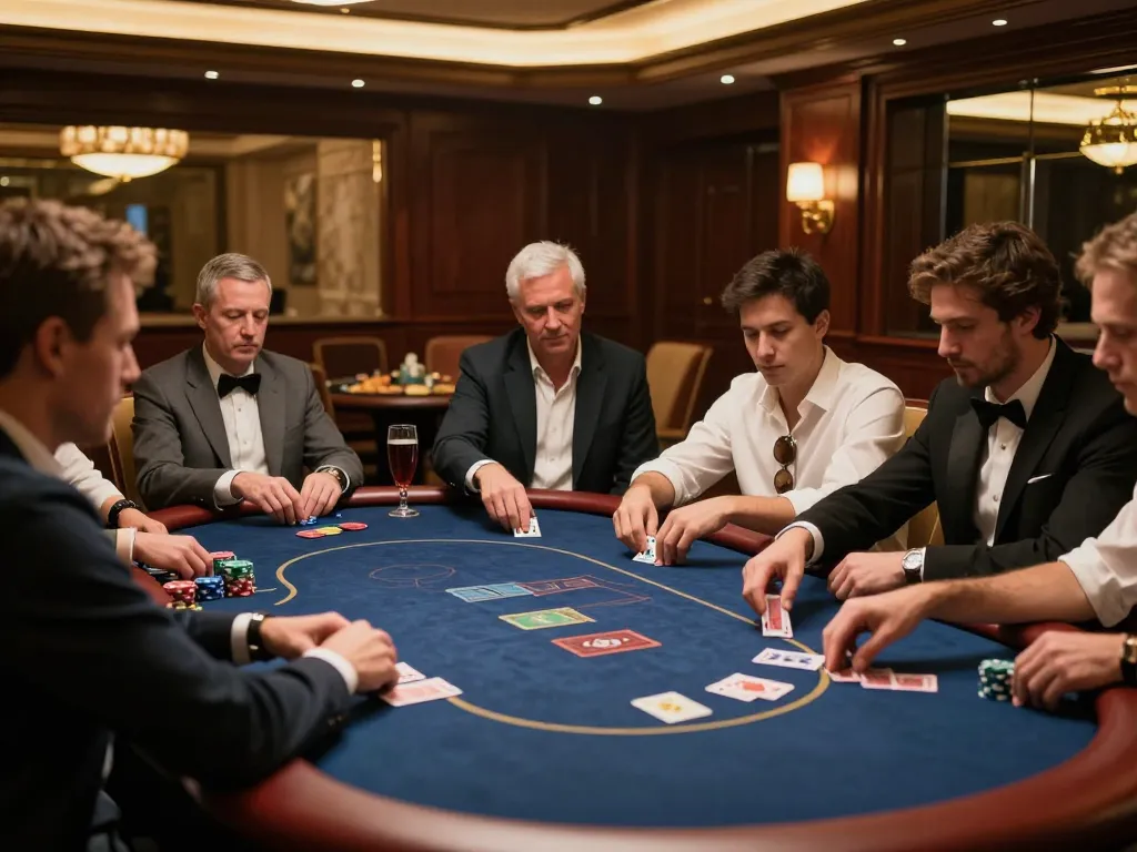 IDCASH 88 poker game in action with players focused on their hands and dealer dealing cards