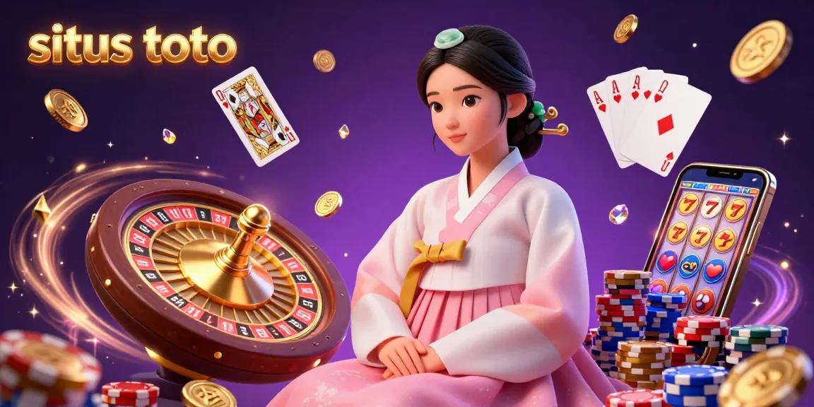 Experience the excitement of situs toto with an elegant woman amid dynamic casino elements and sparkling gems.