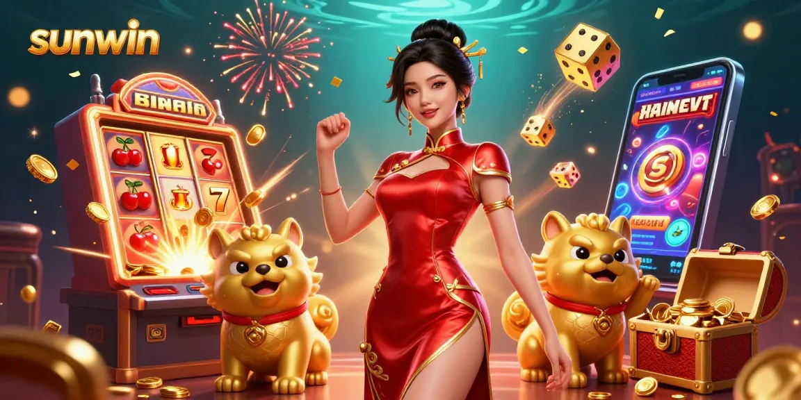 Experience the excitement of sunwin with vibrant slot machine jackpots and dynamic gaming visuals.