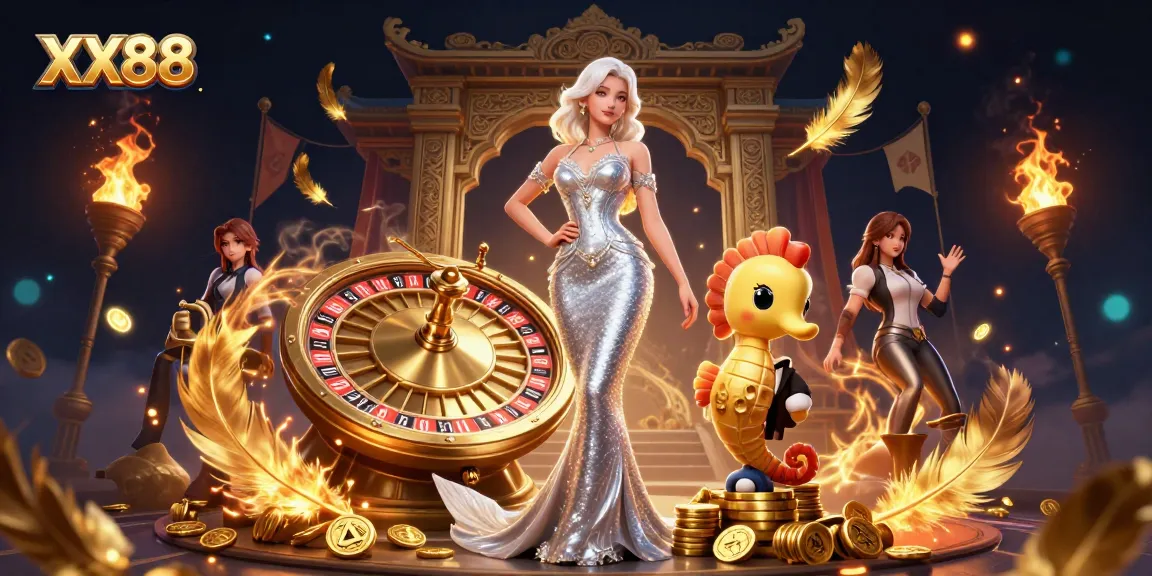 Engage in winning strategies at XX88 with a stunning roulette experience featuring a mermaid and seahorse.